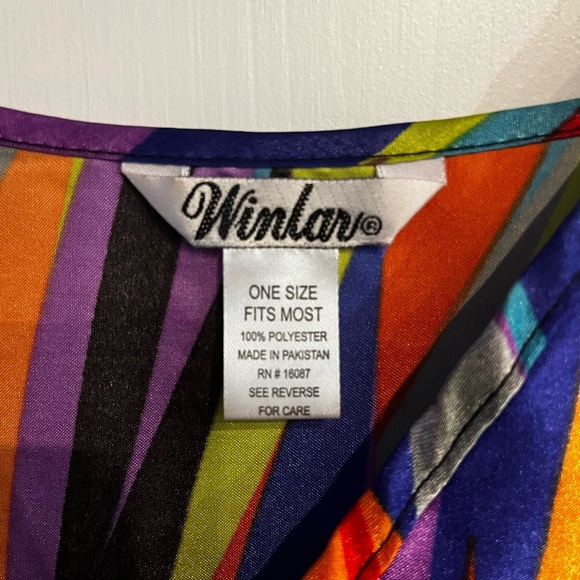 Beautiful colourful top with scarf in good condition. - Picture 3 of 4